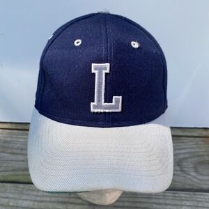VTG 1990s SAN SUN Navy/Gray Brim Snap Back Hat L Logo Lagos & Lagos
